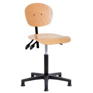 Siège Natur haut embase polyamide sur patins