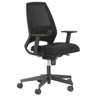 Siège bureau Kenari dossier mesh noir avec accoudoirs