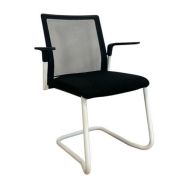 Siège d'accueil et de réunion reconditionné - Noir