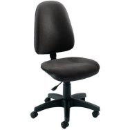 Siège de bureau Key - Contact permanent - Haut dossier, Coloris : Gris