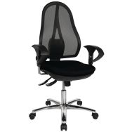 Siège de bureau Open Deluxe - Topstar, Coloris : Noir