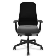 Siège de bureau SOULY SWIVEL noir assise noire