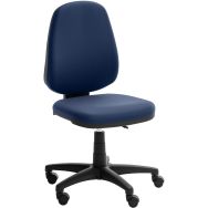 Siège de bureau bas Open - Revêtement tissu - Bleu foncé