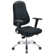 Siège de bureau ergonomique Bizzi, Coloris : Noir