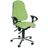 Siège de bureau ergonomique Sitness 10 - Piètement chromé