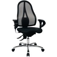 Siège de bureau ergonomique Sitness 15, Coloris : Noir