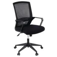 Siège de bureau noir Elane