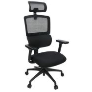 Siège de bureau reconditionné - Noir avec têtière