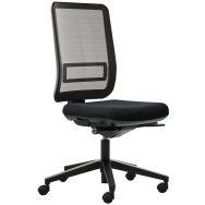 Siège de bureau synchrone - dossier résille noir - Eol