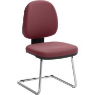 Siège visiteur Open - Revêtement écocuir - Bordeaux