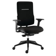 Sièges de bureau Max haut dossier synchrone tissu - Manutan Expert