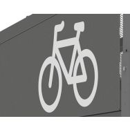 Signalétique symbole vélo - la paire