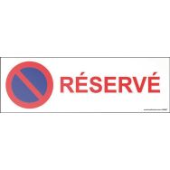 Signalisation stationnement réservé