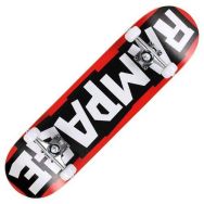 Skateboard - rampage - logo rouge