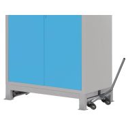 Socle H225 sur roulettes escamotables Anjou Tolerie