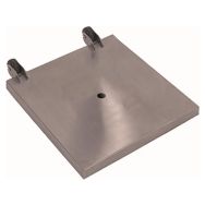 Socle pour porte-menus en inox 7x40x46 cm