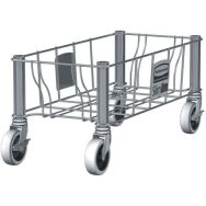 Socle simple en inox pour Slim Jim Rubbermaid