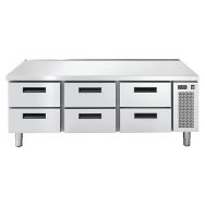 Soubassement réfrigéré GN1/1 négatif, 6 tiroirs LINEAR SNACK+LINSN+ 703 BTS2