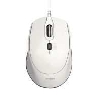 Souris Pro silencieuse filaire blanche - Port connect
