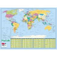 Sous-main carte du monde 40,5 x 55 cm
