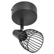 Spot 1 lumière metal filaireJaro noir