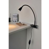 Spot à pince LED flexible en métal Read noir