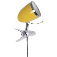 Spot à pince métal LITTLE ARTY H20 cm jaune Corep