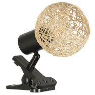 Spot à pince métal MALYA H12,50 cm naturel Corep