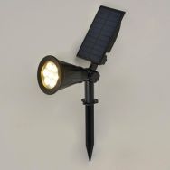 Spot solaire de jardin jardin à piquer noir