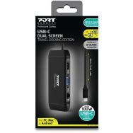 Station d'accueil Type C - 1 écran 4K ou 2 écrans Full HD - Port Designs