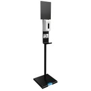 Station de désinfection à pédale Sanimains anthracite