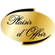Sticker plaisir offrir oval x500