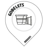 Stickers Tri Collec - Gobelets - Blanc