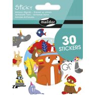 Sticky, Animaux déguisés, 30 gommettes