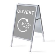 Stop-Trottoir A1 Ensemble Complet Ouvert 24/7 Grise