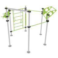 Street workout 6 poteaux en hexagone