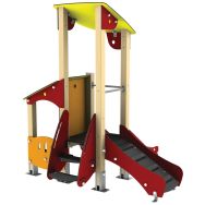 Structure 1 tour cabane Ptit Loup alu/polyester HPL - Manutan Expert