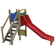 Structure 1 tour toboggan fixation platines