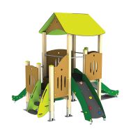 Structure 2 tourelles accollées alu/polyester HPL - Manutan Expert