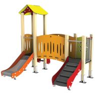 Structure 2 tours Ptit Loup alu/polyester HPL - Manutan Expert