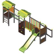 Structure 2 tours alu glissière polyester