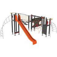 Structure 3 tourelles alu/polyester