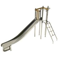 Structure LOREE 1 tour filet inox/robinier