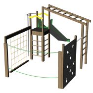 Structure Pago-pago avec glissière polyester - scellement direct