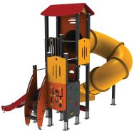 Structure double toboggan Titan alu/polyester HPL - Manutan Expert