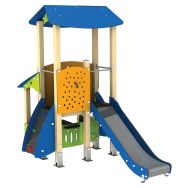 Structure grande tour/cabane Pilou alu/polyester HPL - Manutan Expert