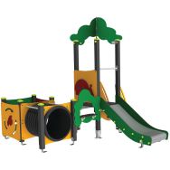 Structure multifonction 1 tourelle alu/polyester HPL - Manutan Expert