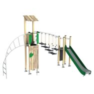 Structure pont suspendu Noisette métal beige/HPL/polyester - Manutan Expert