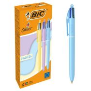 Stylo-bille 4 couleurs corps Pastel-3 coloris assortis - Bic