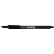 Stylo bille pointe moyenne rétractable “Soft Feel” Bic - noir